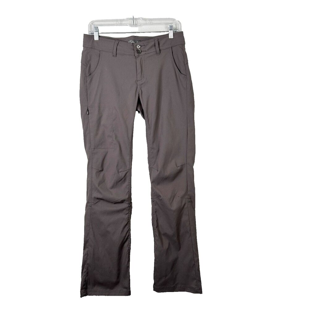 prAna Pants Womens 6 Gray Halle II Straight Gorpcore Outdoor Utilitarian Hiking